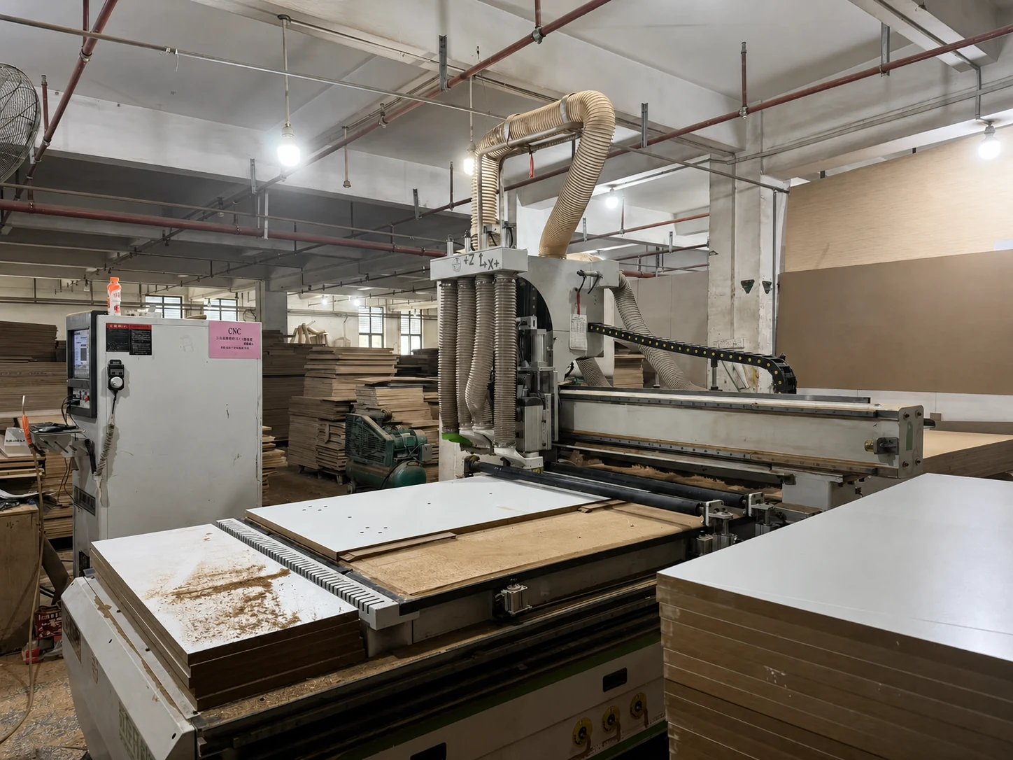 CNC machining at the Foshan production base